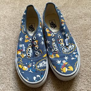 VANS Disney Donald Duck Rare Canvas Low Top Sneakers Unisex Men 5.5 Womens 7
